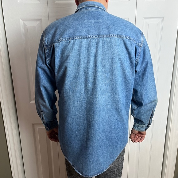 VIntage Orange Tab Levi Strauss & Co Mens Denim Shirt - Picture 5 of 15